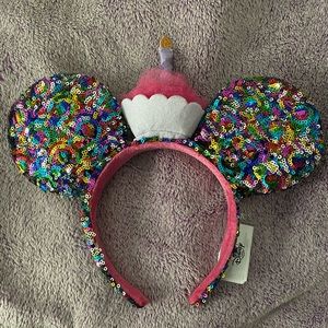 Disney Birthday Minnie Mouse Ears Headband
